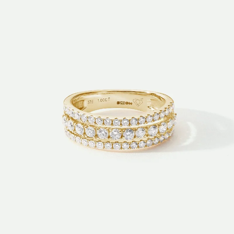 Statement - Making Fashion Rings in Gold - Plated Brass with Oversized Cubic Zirconia StonesColette | 9ct Yellow Gold 1ct tw Lab Grown Diamond Ring