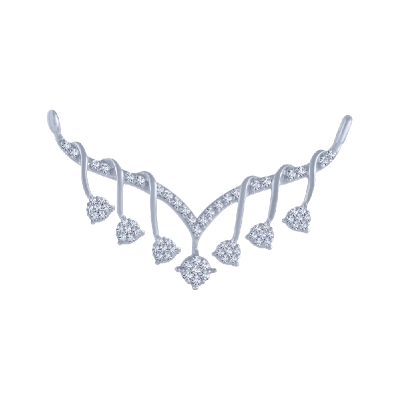 Marquise - Cut Women's Diamond Rings in Palladium for a Unique and Elongated Shape18KT (750) White Gold And Solitaire Pendant For Women