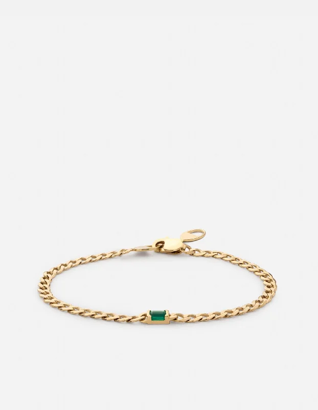 Tennis - Style Women's Rings with a Row of Round Diamonds in PlatinumLyra Chalcedony Chain Bracelet, Gold Vermeil