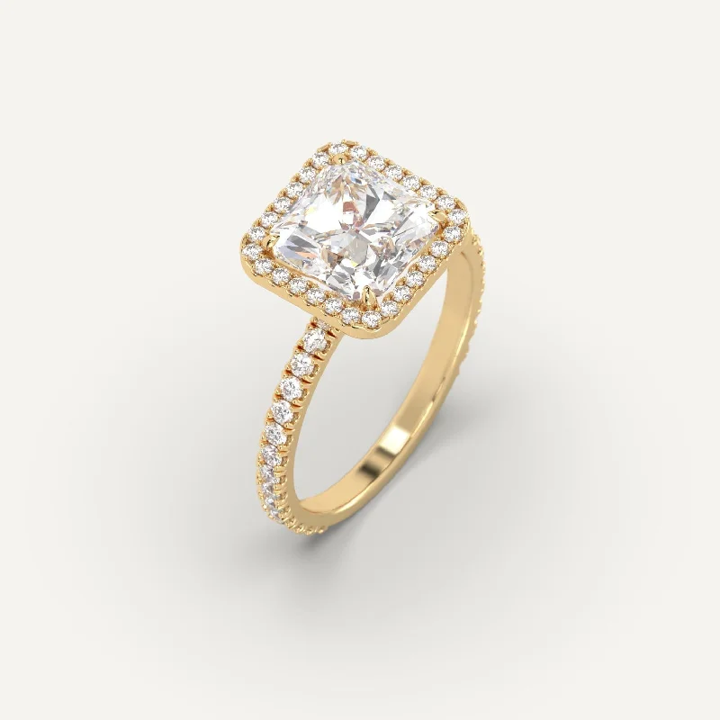 Men's Ruby Engagement Rings in Rose Gold with a Solitaire Design for a Romantic Gesture3 carat Radiant Cut Diamond Ring