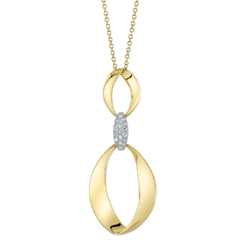 Men's Tourmaline Engagement Rings in 18K Two - Tone Gold with a Floral - Inspired SettingShy Creation Diamond Mobius Necklace