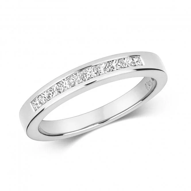 Stackable Fashion Rings in Rose - Gold Tone with Delicate Floral EngravingsDiamond Jewellery 18K White Gold Ring RDQ135W