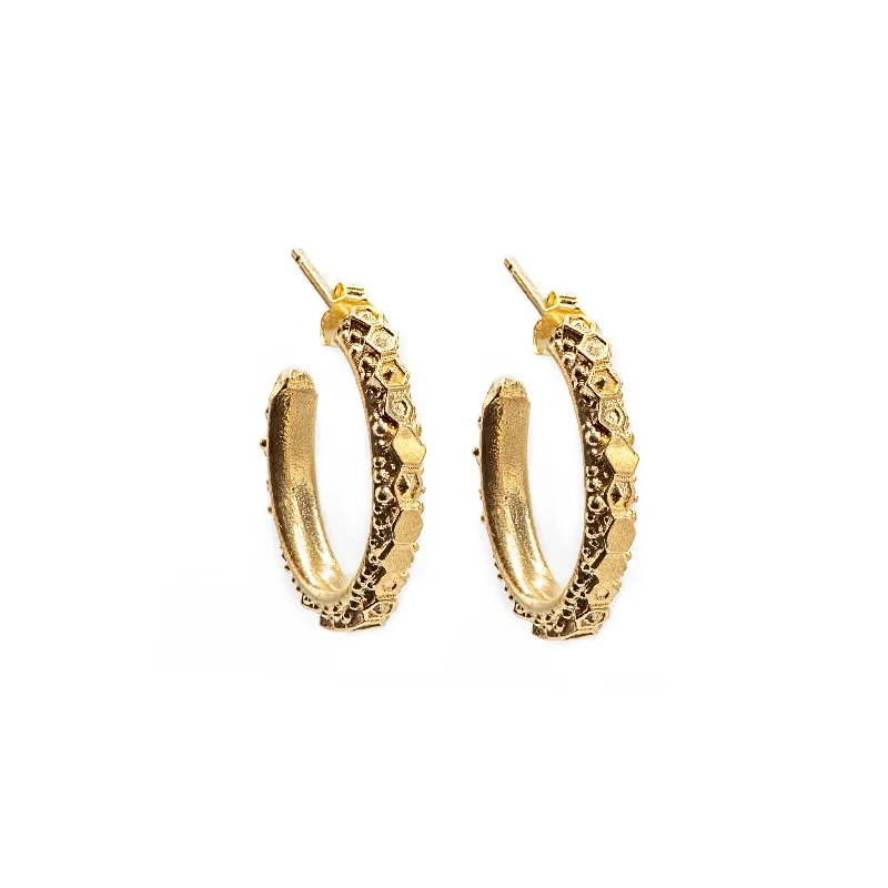 Chunky hoop earringsDainty London Gold Hebe Hoop Earrings