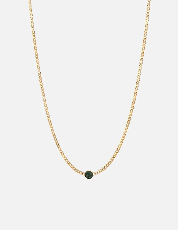 Women's 18K Gold Solitaire Diamond Ring for an Elegant Everyday LookDove Type Chain Necklace, Gold Vermeil/Teal