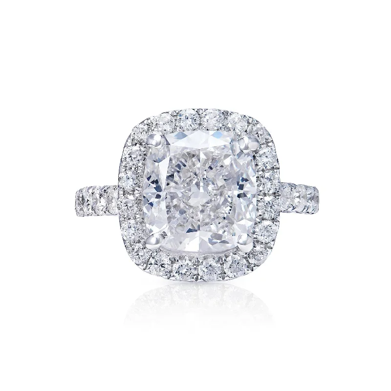 Marquise - Cut Women's Diamond Rings in Palladium for a Unique and Elongated ShapeRemi 6 Carat G Internally Flawless Cushion Cut Diamond Engagement Ring in 18k White Gold. GIA Certified 5Ct￼ G IF