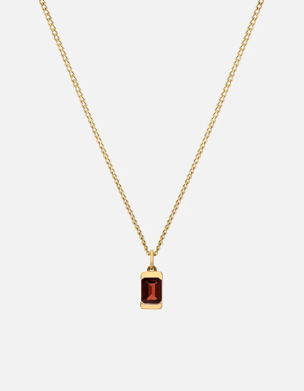 Floral - Patterned Women's Rings in 18K Yellow Gold for a Feminine LookValor Garnet Necklace, Gold