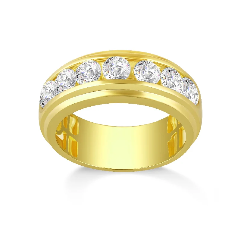 Cushion - Cut Women's Diamond Rings in Platinum with a Soft and Romantic AppearanceMen's 2ctw Lab Grown Diamond Band