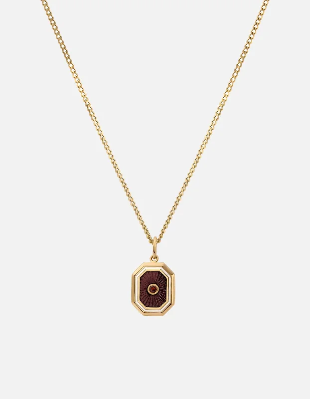 Women's Rings with Birthstones for a Personalized TouchUmbra Garnet Necklace, Gold Vermeil/Red