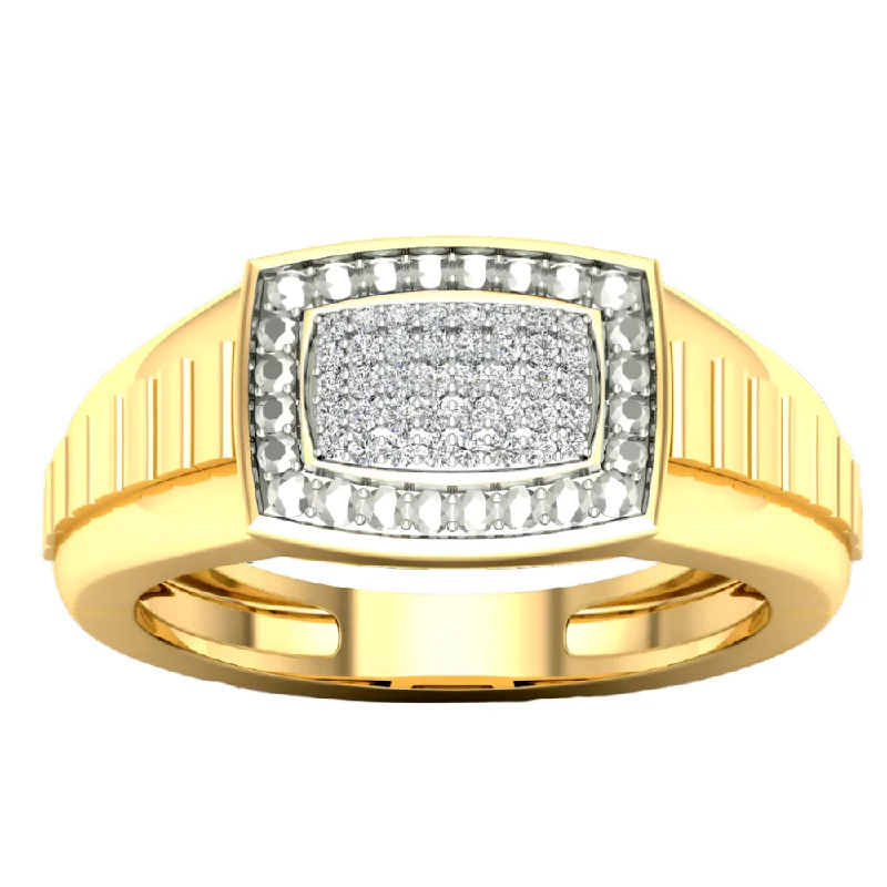 Art Deco - Inspired Women's Diamond Rings with Geometric Designs and Baguette - Cut DiamondsMen's .10ctw Diamond Ring