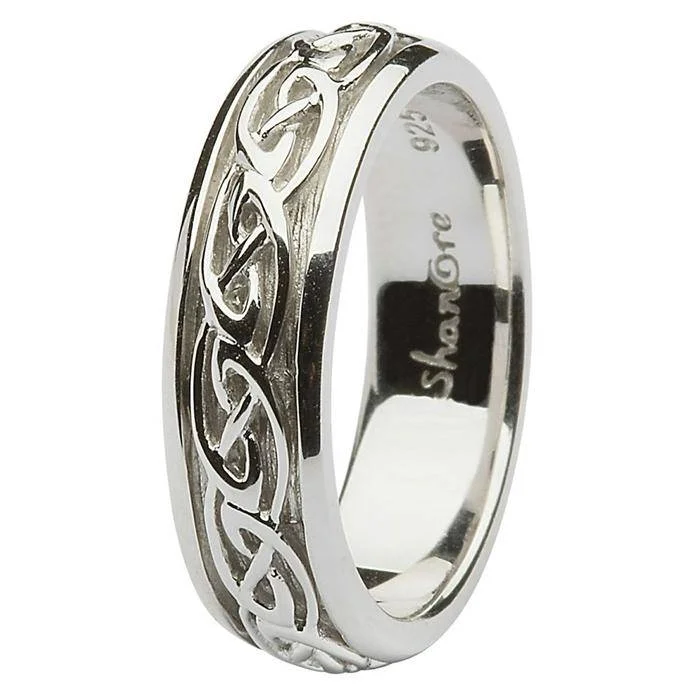 Ladies Sterling Silver Celtic Wedding Rings SL-SD10