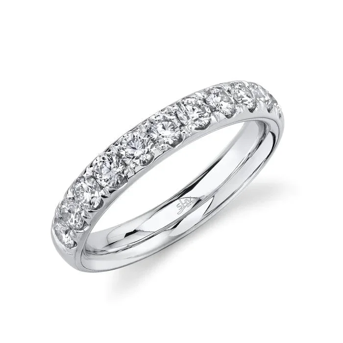 14K White Gold 0.90cttw Diamond Wedding Band