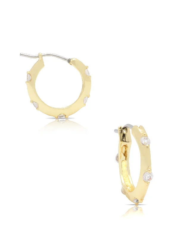 Huggie hoop earringsHoop Earrings with CZ