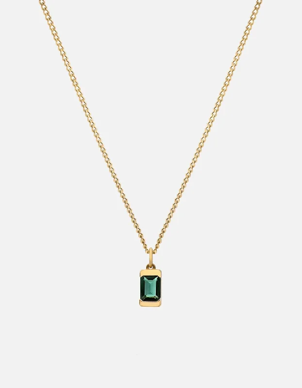 Art Deco - Inspired Women's Rings with Geometric Shapes in 14K GoldValor Quartz Necklace, 14k Gold