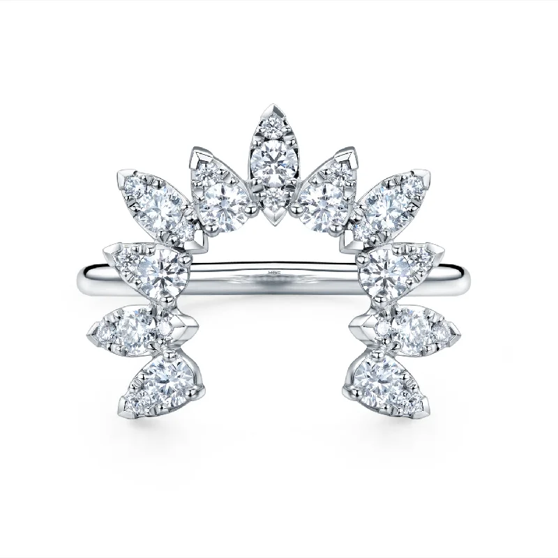 Tennis - Style Women's Diamond Rings with a Continuous Row of Diamonds for a Classic and Versatile LookHearts On Fire Aerial Sunburst Ring