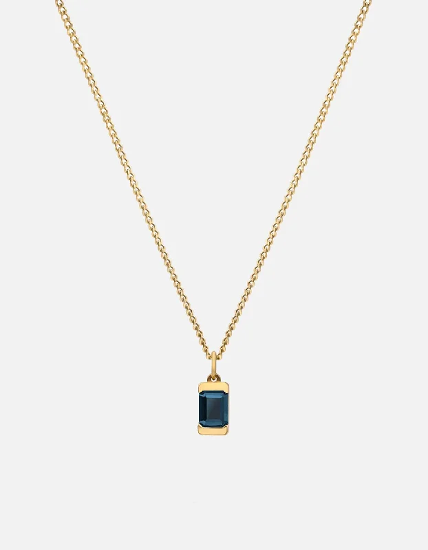 Tennis - Style Women's Rings with a Row of Round Diamonds in PlatinumValor Blue Topaz Necklace, Gold Vermeil