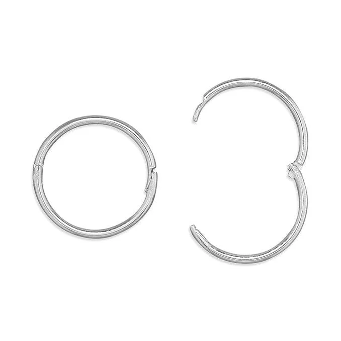 Gold hoop earringsSterling Silver Sleeper Hoop Earrings