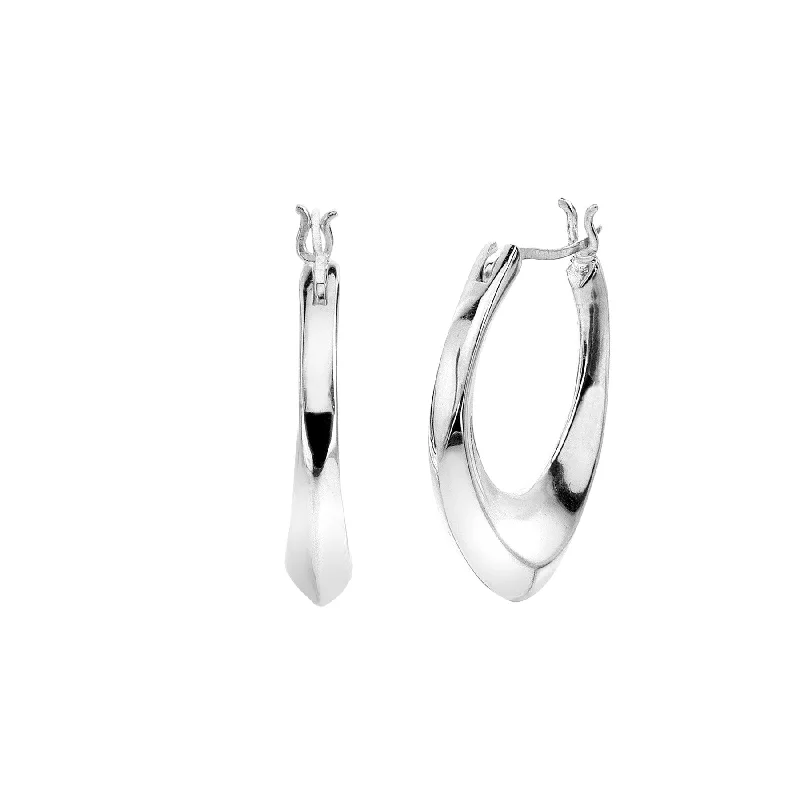 Everyday hoop earringsSea Gems Silver Origins Organic Hoop Earrings