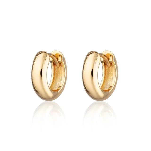 Oval hoop earringsScream Pretty 18ct Gold Vermeil Chunky Huggie Earrings