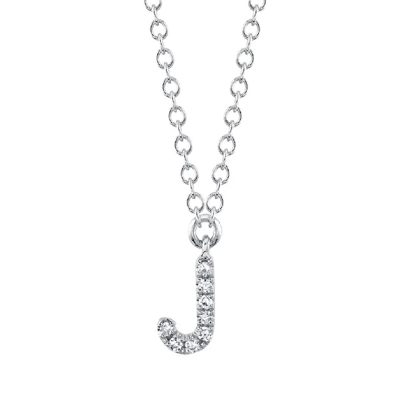 Men's Sapphire Engagement Rings in 18K White Gold with Pave Diamond AccentsShy Creation Diamond Initial "J" Necklace