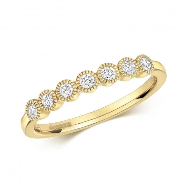 Rhinestone - Embellished Fashion Rings in Silver - Tone Metal for a Glamorous TouchDiamond Jewellery 9ct Gold Ring with Millgrain Rubover Setting RD826