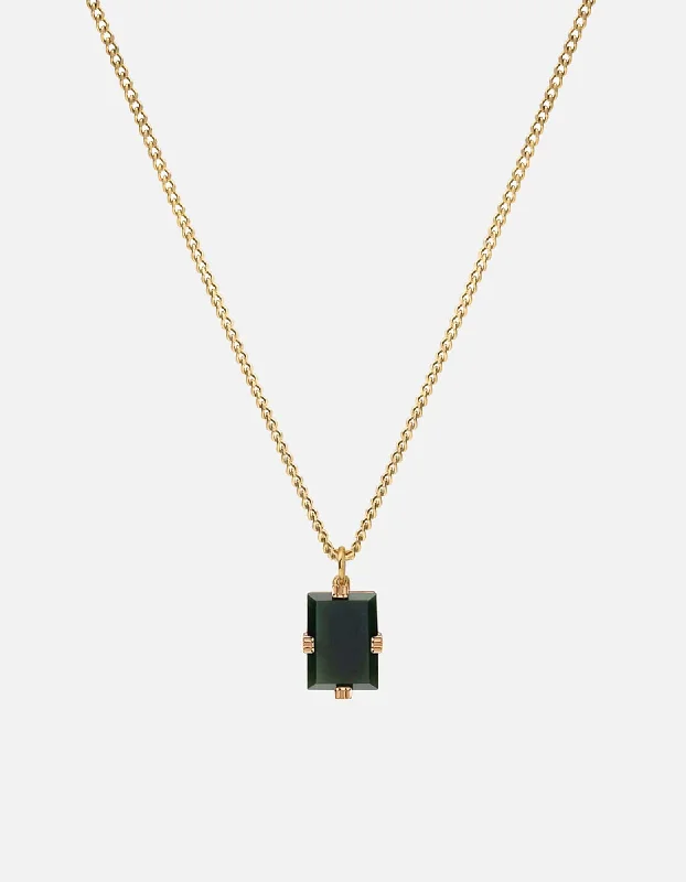 Minimalist Women's Rings with a Single Pearl in 14K Gold - Plated BandsLennox Green Agate Necklace, Gold Vermeil