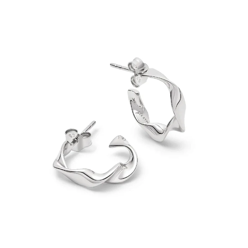 Chunky hoop earringsEstée Lalonde Flow Midi Hoop Earrings Sterling Silver