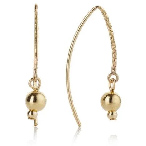 Rose gold hoop earringsLavan Long Yellow Gold-Filled Hoop Earrings