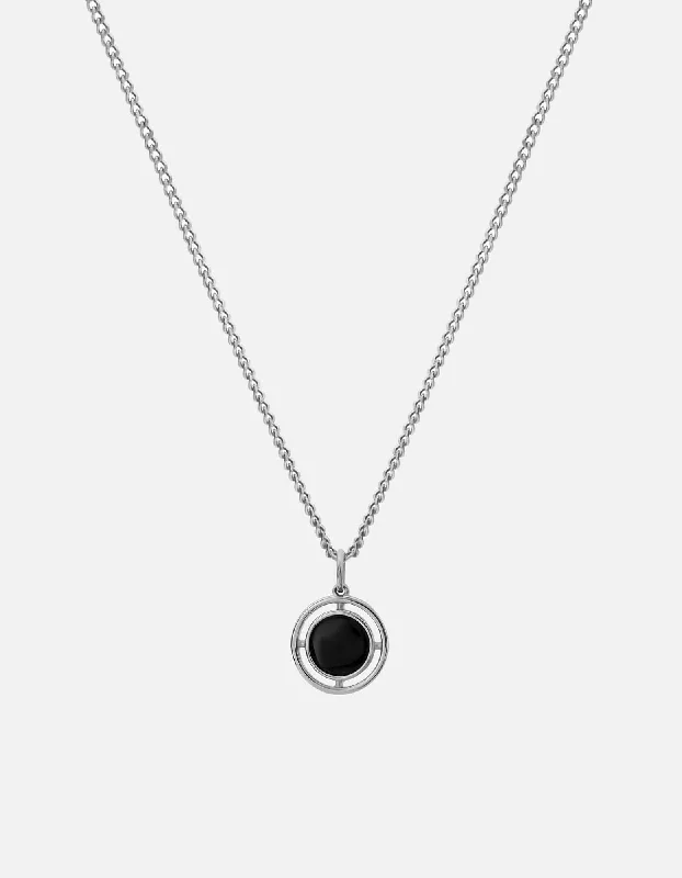 Statement - Making Cocktail Rings for Women with Large Cubic ZirconiaCompass Onyx Necklace, Sterling Silver