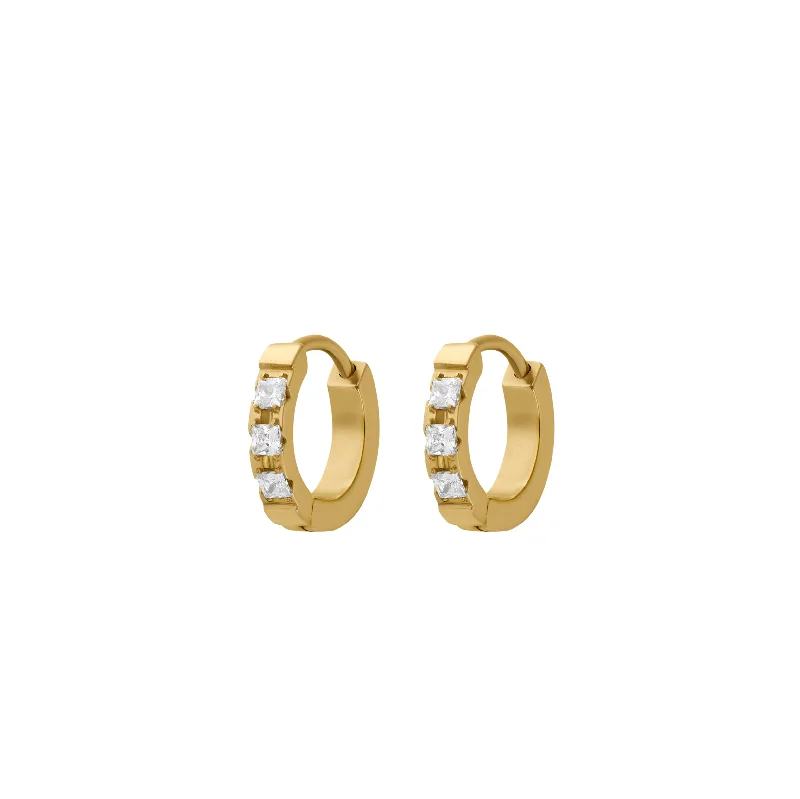 Minimalist hoop earringsApricity Titanium Hoops