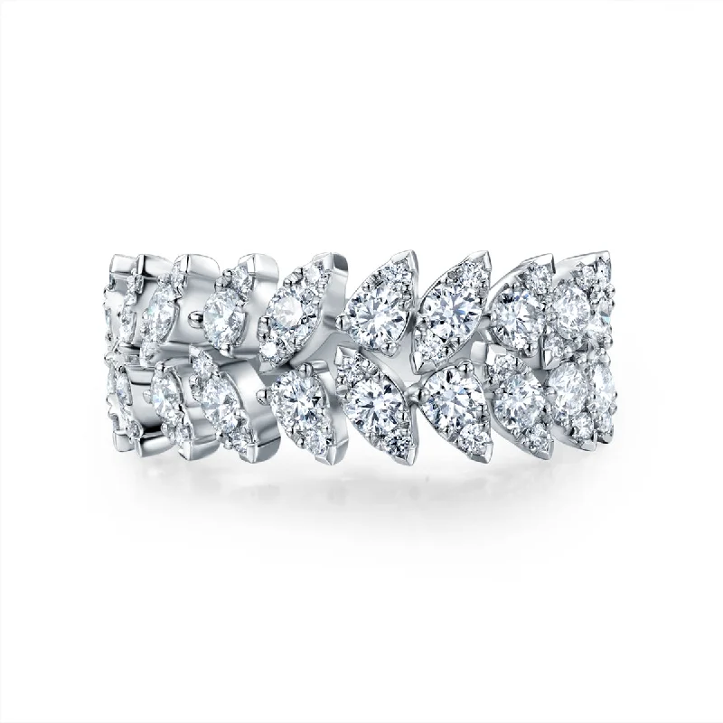 Princess - Cut Women's Diamond Rings in White Gold with a High - Clarity Diamond for a Modern LookHearts On Fire Aerial Double Dewdrop Ring