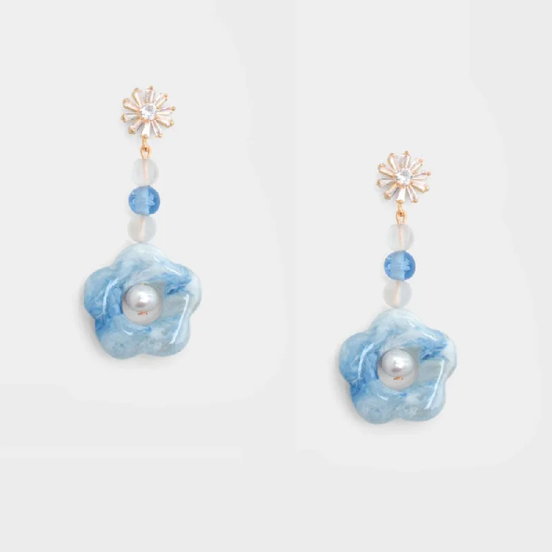 Star - shaped drop earrings for a celestial and magical appearanceBethany Drop Floral Earrings