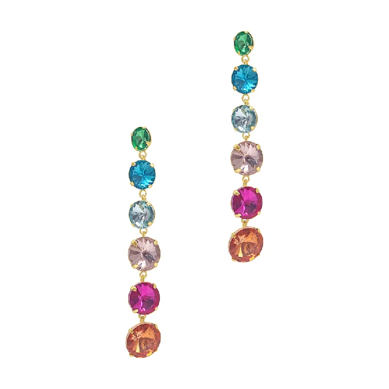 Beaded drop earrings with a bohemian vibeMulticolor Drop Earrings