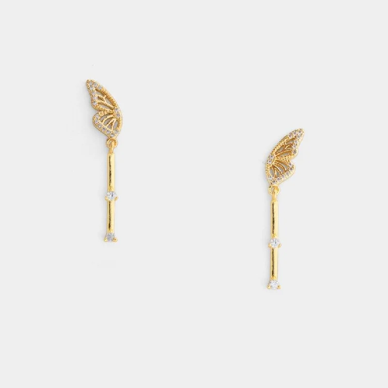 Cubic zirconia drop earrings as an affordable alternativeMonarch Bar Earrings