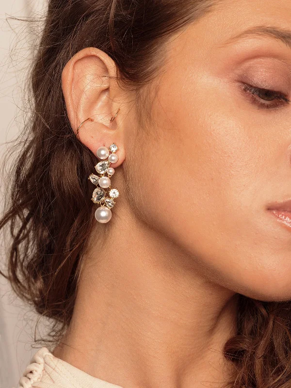 Matte - finish drop earrings for a sophisticated and understated lookSerena Drops