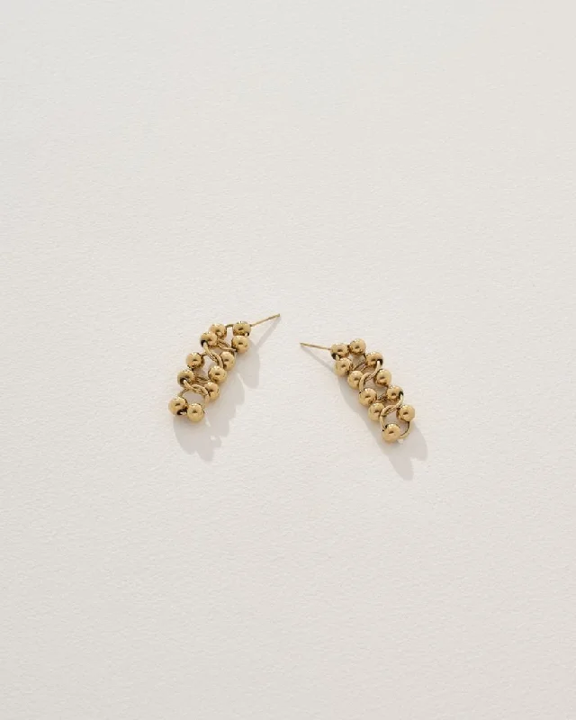 Bohemian - style drop earrings with a free - spirited charmAmanda Earrings in Gold