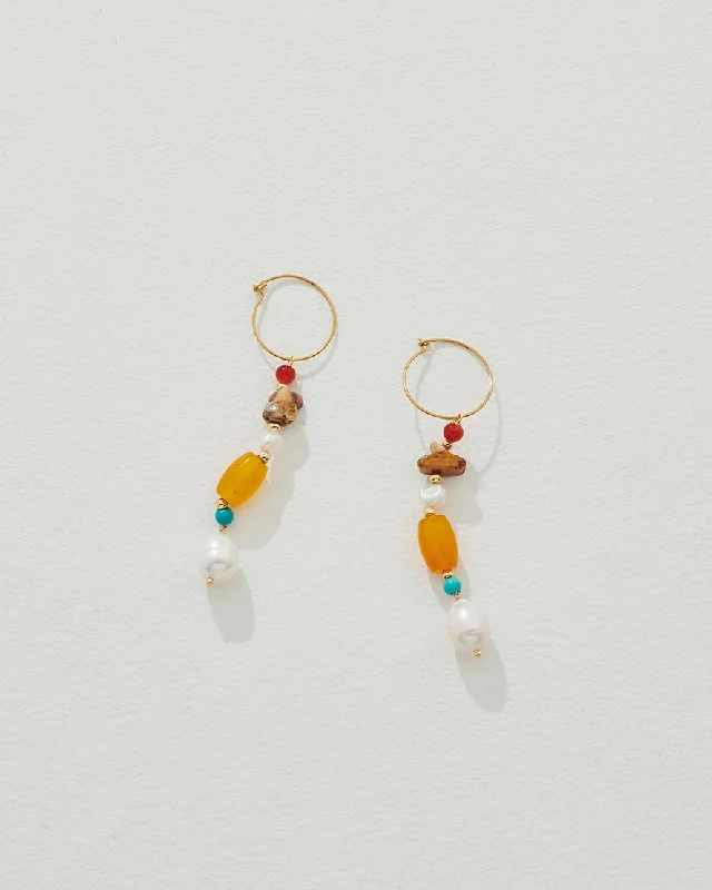 Moonstone drop earrings for a dreamy and ethereal lookBaza Earrings