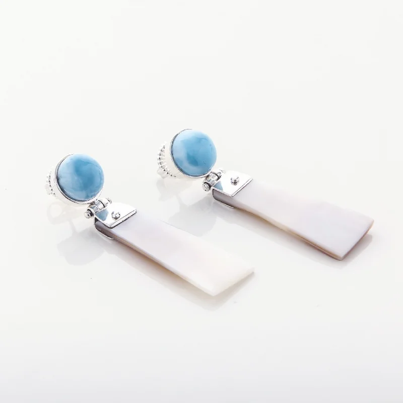 Arrow - shaped drop earrings for a modern and edgy styleLarimar Earrings Davin