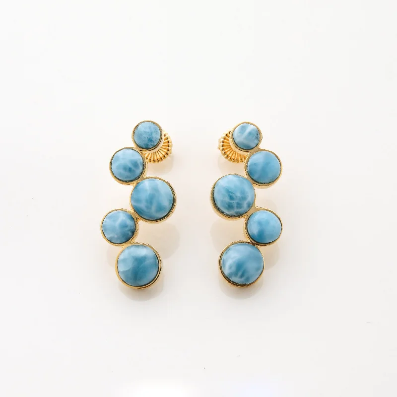 Matte - finish drop earrings for a sophisticated and understated lookGold Vermeil Verity Earrings