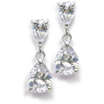 Floral - themed drop earrings for a feminine and romantic feelAnastasia Cubic Zirconia Earrings