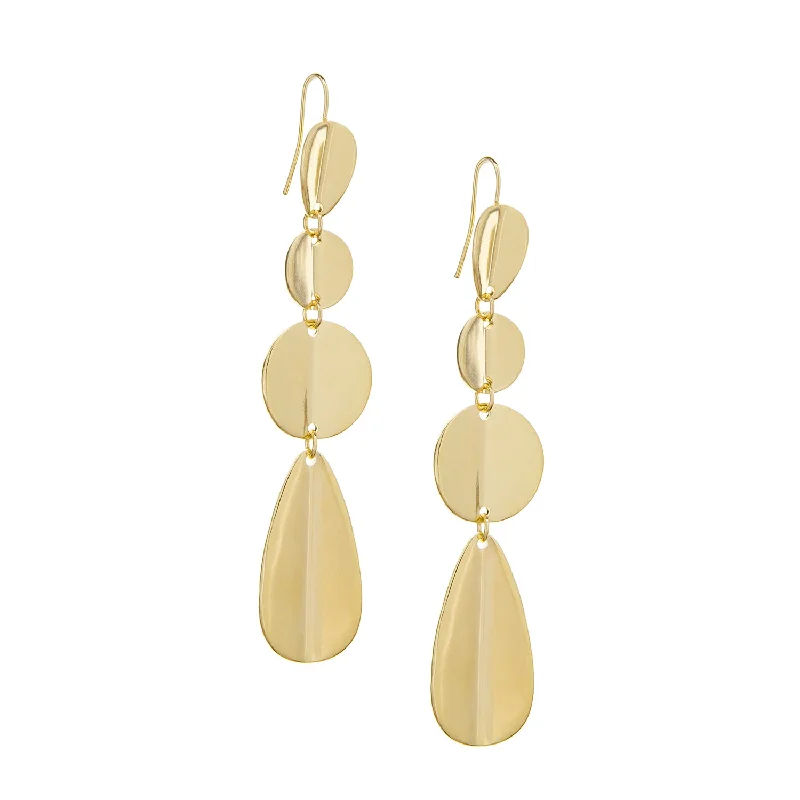 Star - shaped drop earrings for a celestial and magical appearanceelongated geometric earring