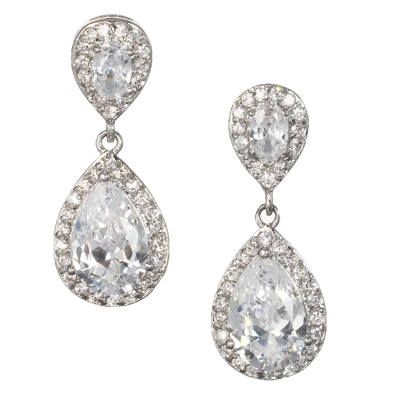 Hypoallergenic drop earrings for sensitive earsElsa Bridal Drop Earring