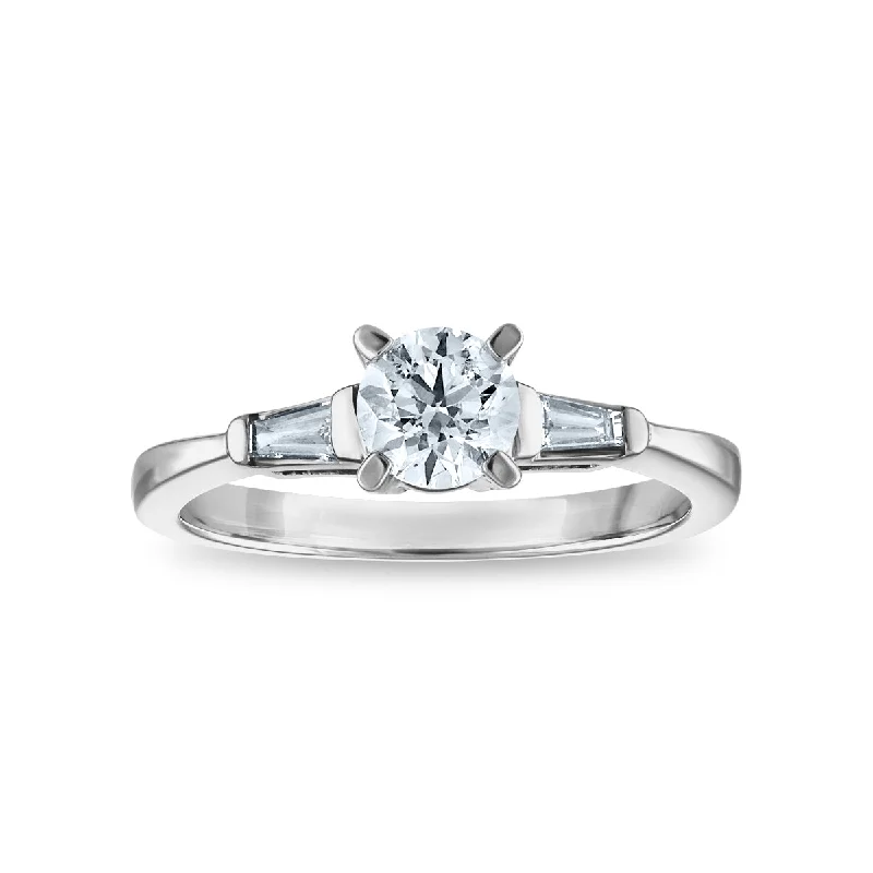 Signature - Design Engagement Rings with a Brand - Exclusive Pattern and Premium Diamonds3/4 CTW Diamond Engagement Ring in 14KT White Gold