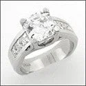 Cushion - Cut Halo Engagement Rings with a Platinum Band and Micro - Pave DetailsEngagement 2.5 Asscher Cente Channel Princess Cubic Zirconia Cz Ring