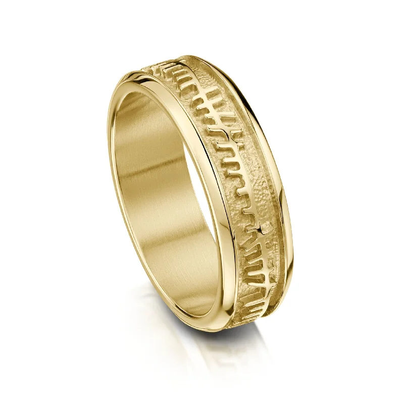 Emerald - Cut Gemstone Wedding Bands in 18K Gold for a Luxurious and Statement - Making PieceSkyran Ring in 9ct Yellow Gold