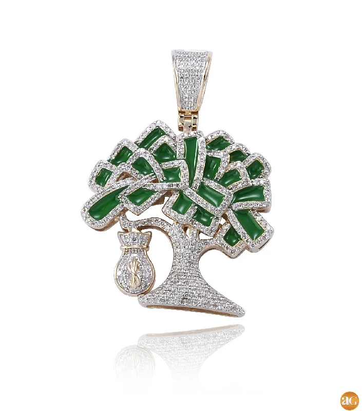 3D - Printed Polymer Clay Animal - Print Pendant for a Fun and Quirky Accessory10KY 0.65CTW DIAMOND MONEY TREE PENDANT WITH GREEN