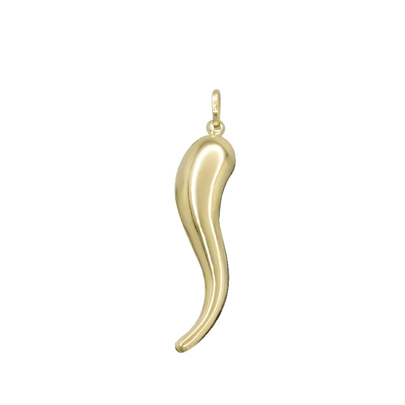 Retro - Inspired Art Deco - Patterned Pendant in Silver for Vintage LoversChili Pepper Pendant (14K)