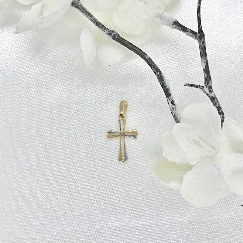 Hand - Carved Jade Buddha Pendant for Spiritual and Cultural Significance10k Two-Tone Gold Open Cross