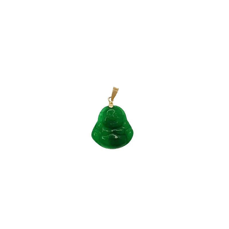 3D - Printed Polymer Clay Animal - Print Pendant for a Fun and Quirky AccessoryDark Green Jade Pendant (14K)