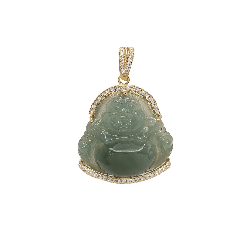 Glow - in - the - Dark Starry Sky Pendant for Nighttime AdventuresDiamond Green Buddha Pendant (14K)