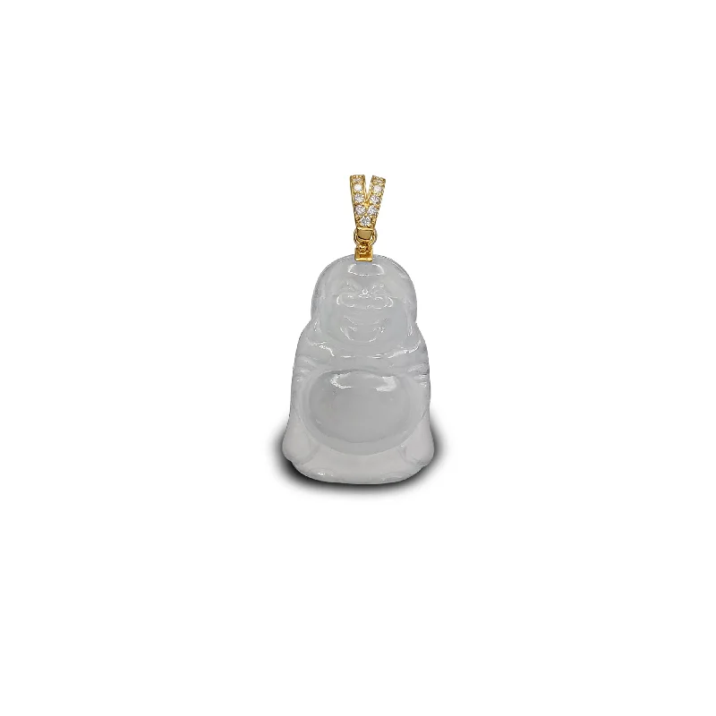 3D - Printed Polymer Clay Animal - Print Pendant for a Fun and Quirky AccessoryDiamond Laughing Buddha Jade Pendant (14K)